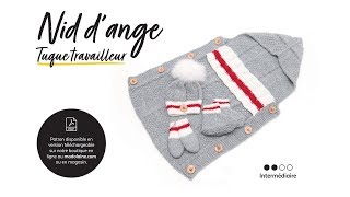 Tutoriel Tricot Nid dange  Tuque travailleur [upl. by Orestes733]