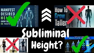 Grow Taller with Subliminals Heres What Science Says [upl. by Brenk]