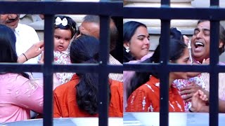 Mukesh Ambani Holds Ishas Daughter Aadiya For Grand Welcome AkashShloka New Princess Born [upl. by Sandye]