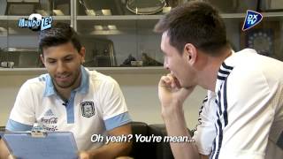 El Kun Agüero entrevista a Leo Messi [upl. by Bedad]