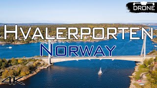 Norway Road to Hvaler Hvalerporten  Cinematic Drone Video 4k [upl. by Mackler917]