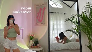 Aesthetic Room Transformation  minimalist amp pinterest inspired room tour [upl. by Aivalf]