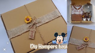 DIY Hampers bayi  kado untuk bayi 3  hampers aesthetic [upl. by Ateiluj]