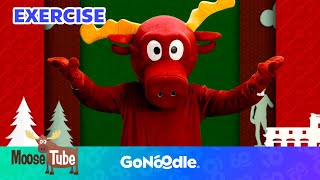 Fabio’s Holiday Moose Caboose  Holiday Videos for Kids  GoNoodle [upl. by Inohs]