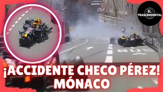 GRAVE ACCIDENTE DE CHECO PÉREZ EN EL GRAN PREMIÓ DE MÓNACO DE FÓRMULA 1 [upl. by Lenahc172]