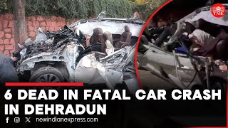 6 students killed 1 critically injured in fatal car crash in Dehradun [upl. by Faxon650]