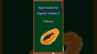 Best Foods For Highest Vitamin C  English Vocabulary  eschoolenglish1 [upl. by Aneryc]