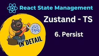 React Zustand Tutorial  6 Persist Middlewaretypescript [upl. by Boaten]