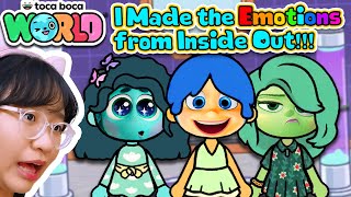 I made the EMOTIONS from INSIDE OUT 2  Toca Life World [upl. by Nitsreik]