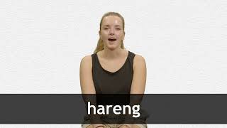 How to pronounce HARENG in French [upl. by Colby]