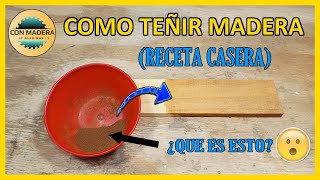 Teñir madera de forma casera [upl. by Ricardo]