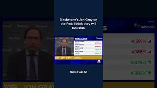 Blackstones Jon Gray on the Fed I think they will cut rates Shorts [upl. by Enyahc524]