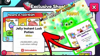 Using Jelly luck potion 10million GOD potion  more  pets go [upl. by Meadows341]