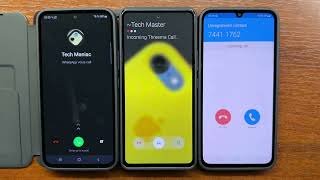 Samsung Galaxy A54 A53 A34 Google Duo  WhatsApp vs Threema vs SkyPhone Apps Incoming Calls in Cases [upl. by Cordier238]