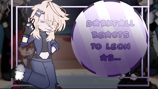 Dark fall Reacts to Leon as Anime characters  11  Special [upl. by Aniar]