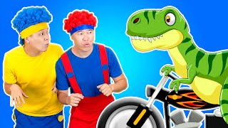 Dino Stomp Jump amp Dance  D Billions Kids Songs [upl. by Eisler571]