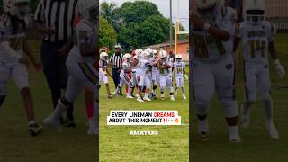 A dream come true🥹 lineman touchdown youthsports youthfootball footballshorts viralvideo [upl. by Aisek]