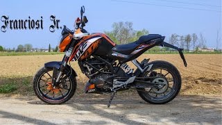 KTM DUKE 125 2012  START UP SOUND REVS amp ACCELERATIONS [upl. by Villada448]