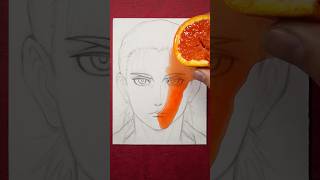 Drawing EREN🍊Orange Art [upl. by Airtina444]