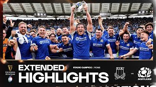 HISTORIC WIN 🇮🇹  EXTENDED HIGHLIGHTS  ITALY V SCOTLAND  2024 GUINNESS MENS SIX NATIONS RUGBY [upl. by Ynohtnaleahcim]