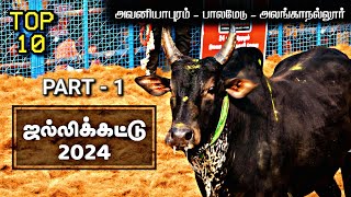 TOP 10  Jallikattu 2024  Alanganallur  Palamedu  Avaniyapuram  PART  1  maravarmanpictures [upl. by Salman671]