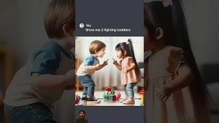 Show me 2 fighting toddler ai aigpt [upl. by Leinahtan749]