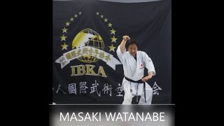 Masaki Watanabe Budo karate kumite techniques [upl. by Ellek]