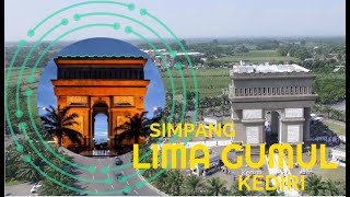 Simpang Lima Gumul Kediri Jawa Timur  Drone View [upl. by Ardnuasal]