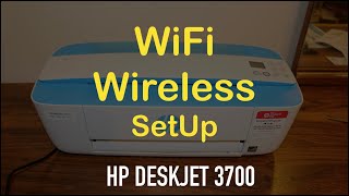 How To Do WiFi SetUp of HP Deskjet 3700 Series AllInOne Printer [upl. by Sollie]