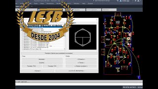Rotina lisp para instalação elétrica de baixa tensão IESB [upl. by Kcirdde]