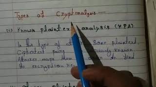 types of cryptanalysis attacks  types of cryptanalysis in hindiurdu  mscoder [upl. by Ifen]