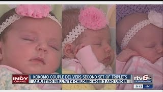 Kokomo couple delivers second set of triplets [upl. by Eneryc]