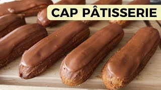 CAP pâtisserie Réussir la pâte à choux La recette des éclairs chocolat [upl. by Marcoux]