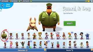 Subway Surfers  Guard and Dog Unlocked Update Mod  All Characters Unlocked and All Boards Gameplay [upl. by Gavrila]