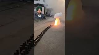 fireworks diwali fireworks amritsar jindgirahisebashavenaamni streetfood [upl. by Viridi]