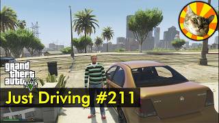 East Vinewood to Augury Insurance Building  Just Driving 211  GTA V [upl. by Olraced]