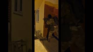 shooting stances behind cover and AK weapon manipulation from behind cover [upl. by Landre]