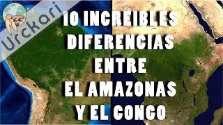 10 Increíbles Diferencias entre Las selvas del Amazonas y el Congo [upl. by Natsirt]