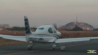 Decolagem do Cirrus SR22 SNRUCAU [upl. by Hermon]