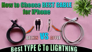 How To choose Best MFI Certified Lightning Cable  Belkin vs Apple Type C to Lightning Cable [upl. by Map657]