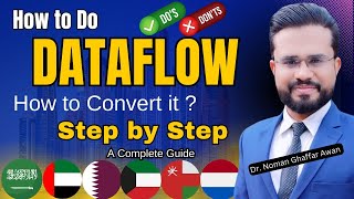 DataFlow Process in Few Minutes  How to Convert DataFlow  DHA HAAD MOH SCFHS OMSB  Dr Noman [upl. by Hedveh]