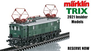 MarklinTrix 2021 Insider Loco Electric Locomotive E44 [upl. by Ellehsat]