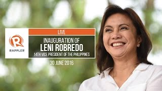 LIVE Inauguration of Leni Robredo [upl. by Eadnus192]