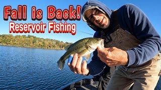 Fall is Back Bass Fishing on the Reservoir [upl. by Giovanni532]