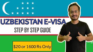 How I Got an Uzbekistan EVisa in 5 Minutes  Uzbekistan visa process complete guide [upl. by Emelin]