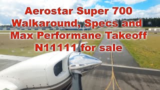 Aerostar Super 700 N11111 Specs and walk around [upl. by Cummine736]