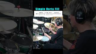 Herta Drum Fill ヘルタでドラムフィルイン 叩いてみた Drum Fillin drums sakaedrums rudiments [upl. by Ajssatan]