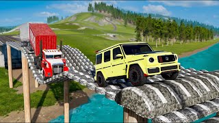 Car vs Speedbumps Bridge Thumbnail BeamNG Drive Challenge Ends in Total Destruction [upl. by Gemmell]