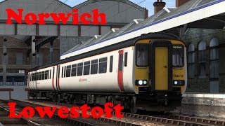 TS2017  Norwich  Lowestoft  Class 156 [upl. by Rehm]