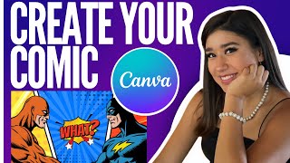 How to make a comic strip in canva stepbystep in 2024 [upl. by Akelam]